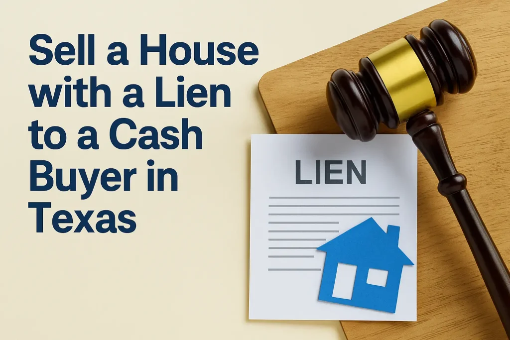 sell a house with a lien to a cash buyer in texas.